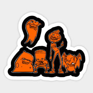 Hollow Dweebs - Colored (Orange) Sticker